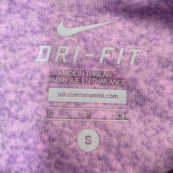 Nike Dri-Fit Long Sleeve Running Tshirt, Small, Purple - Picture 3 of 3